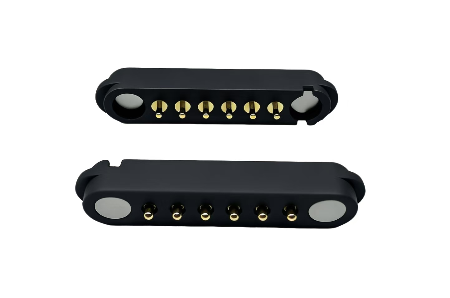 6pin pogo pin magnetic connector 2.54mm pitch magnetic power male female connector