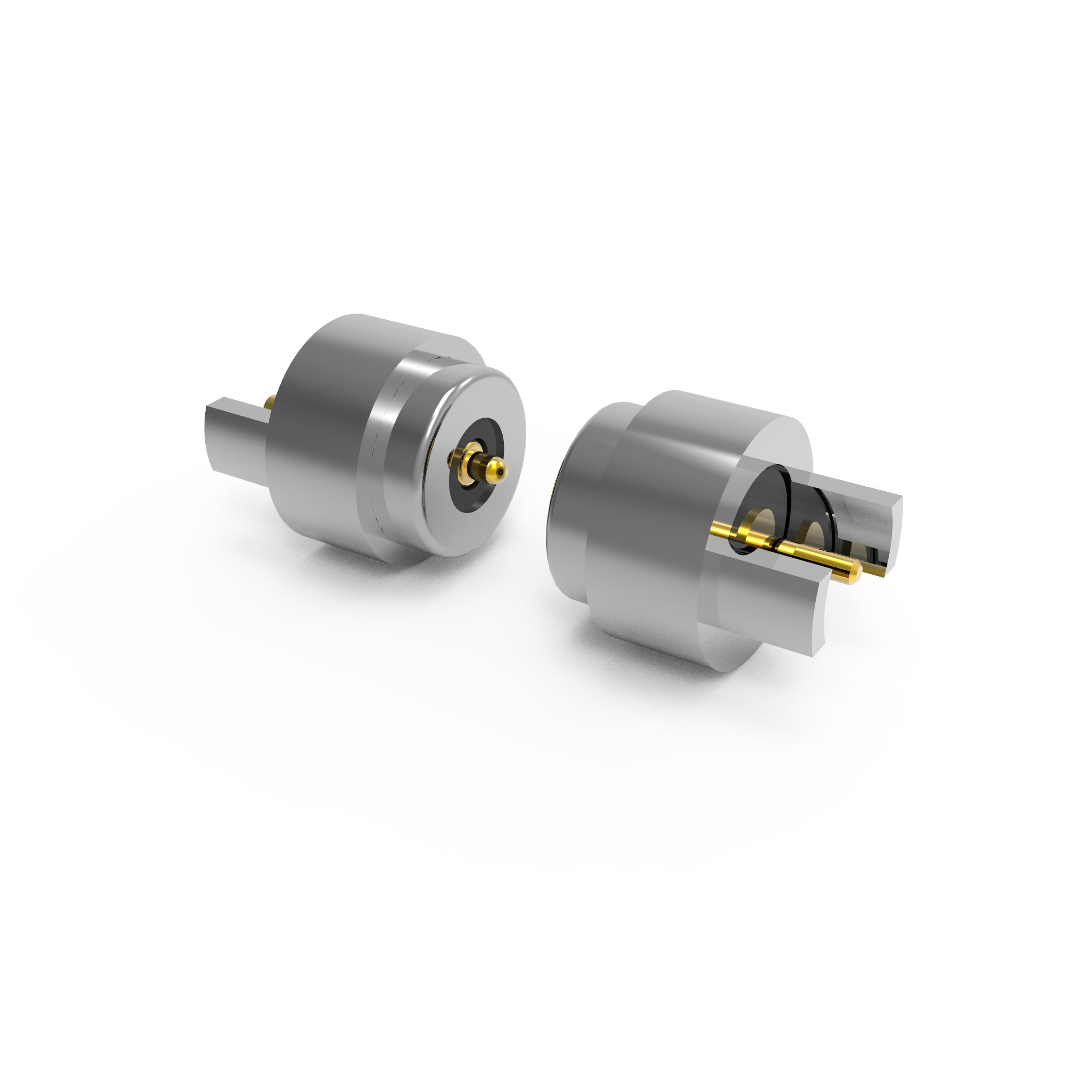 Lead-free  C6801 circular 4.0mm male female magnetic connector for shoes